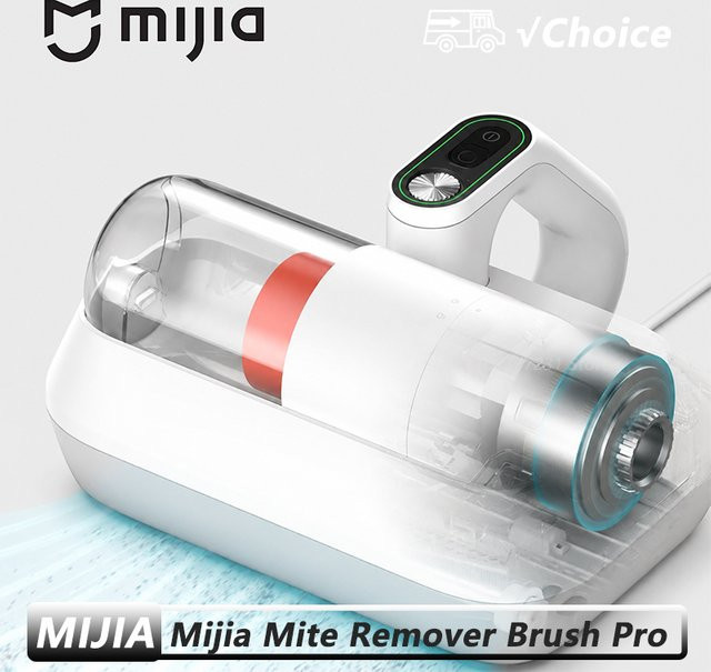MIJIA Milbenentferner-Bürste Pro Weiß mit UV-C-Sterilisation und 14kPa Saugkraft für Bettdecken - Bild 1