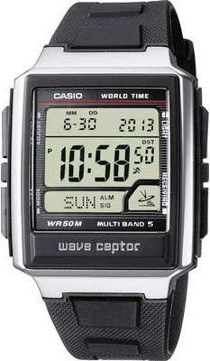 Casio Funk Armbanduhr, Digitaluhr, Edelstahl, Silber, Unisex - Bild 1