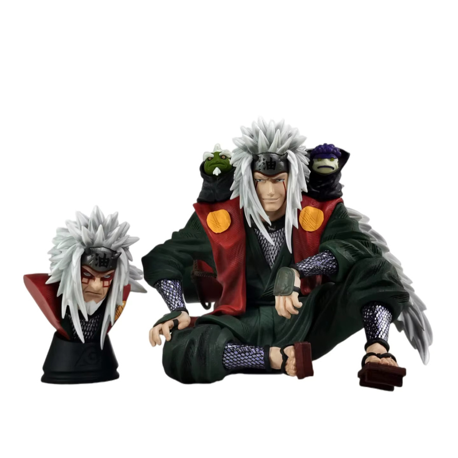 Bandai Anime Jiraiya Doppelköpfige Statue Actionfigur in Multicolor, Höhe: 13,5 cm - Bild 6