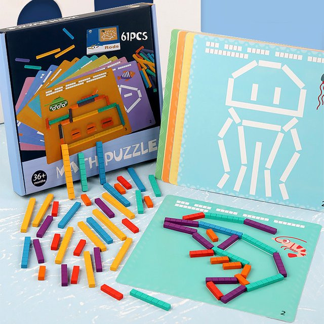 Lee's Sharing Mathematik Holz Spielzeug, Montessori, ab 3 Jahre - Bild 1