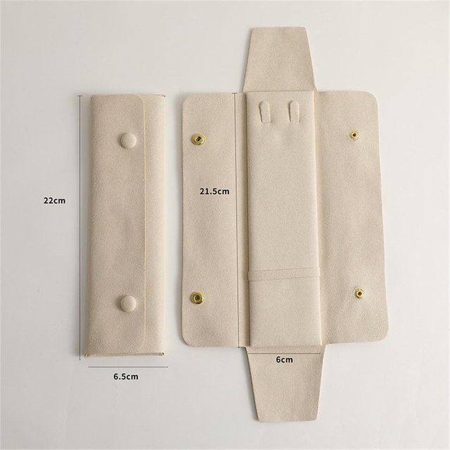 Aufbewahrungstasche für Halsketten und Armbänder, Damen, beige - Bild 1