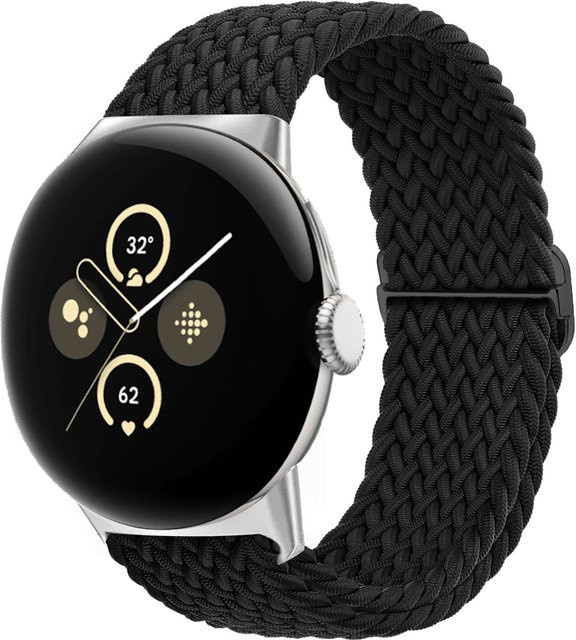 I LOVE LUO Uhrenarmband, Textil/NATO, Schwarz, Unisex - Bild 1