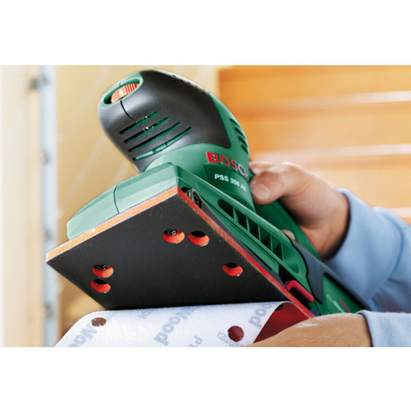 Bosch Schwingschleifer PSS 250 AE in Grün mit 250 W Leistung, Schleiffläche: Breite: 9,3 cm, Tiefe: 18,5 cm - Bild 3