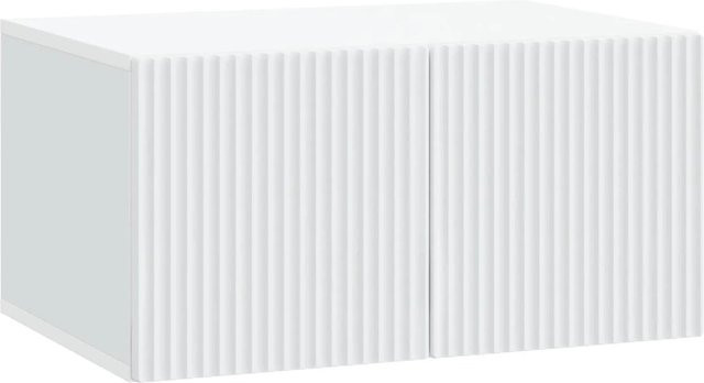vidaXL Wandmontierter TV-Schrank in Weiß aus Holzwerkstoff, B/H/T: 59,5 x 30 x 41 cm - Bild 1