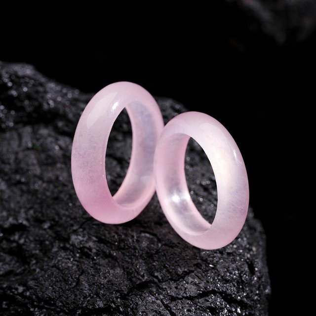 Pinannie Ring, Rosa Jade, 6mm, Damen - Bild 1