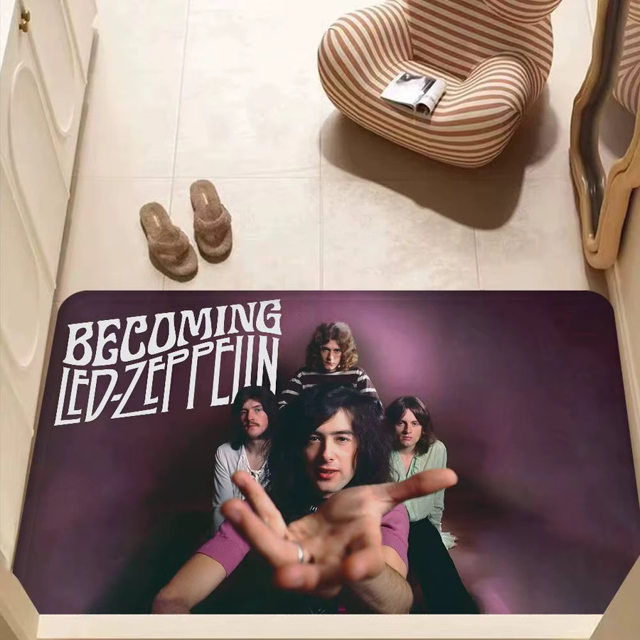 Singer L-Led Z-Zeppelin Flurteppich im Boho-Stil, rutschfester Teppich in Multicolour für Schlafzimmer und Flur, B/T: 60 x 40 cm - Bild 2
