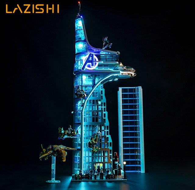 Lazishi Rächer Turm Bausteine, mit LED-Licht - Bild 1