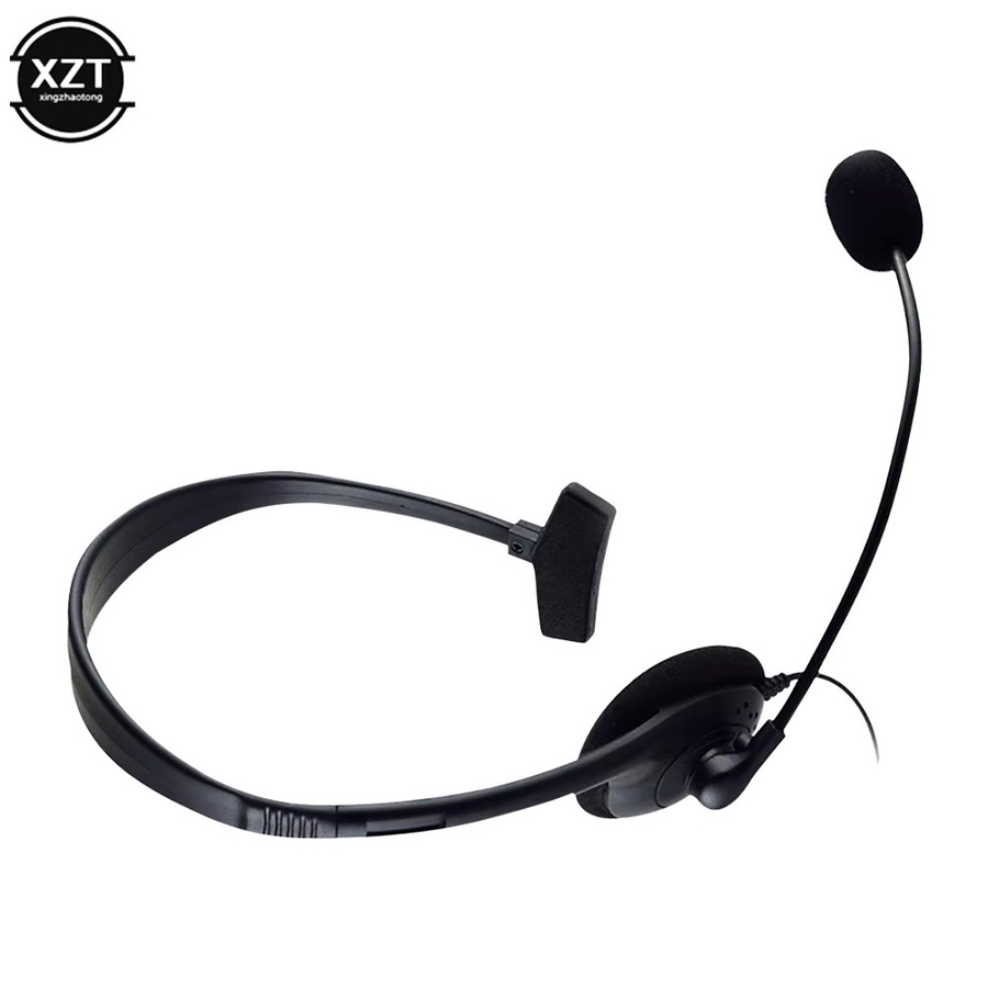 WYMECT Einseitiges Operator-Headset mit Mikrofon und Geräuschunterdrückung in Schwarz - Bild 2