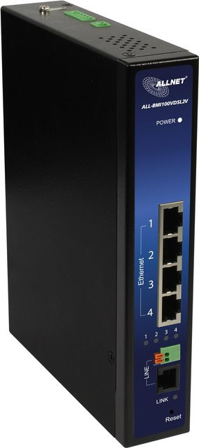 Allnet Netzwerkbrücke Modem Schwarz mit Ethernet/LAN 100 Mbit/s - Bild 1
