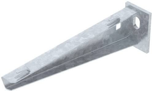 OBO Bettermann Wand- und Stielausleger aus Metall in Silber, B/T/H: 21,0 x 21,0 x 6,0 cm - Bild 1