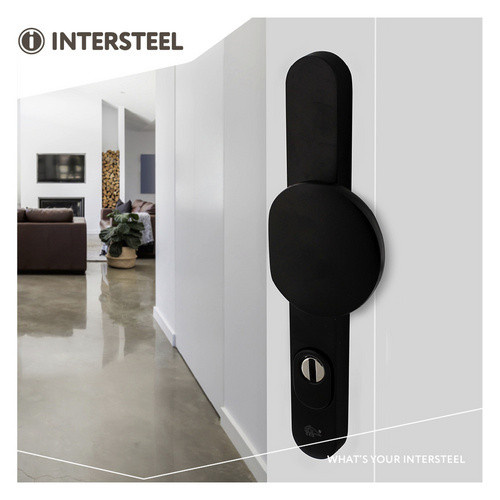Intersteel Schutzbeschlag mit Kernziehschutz PZ 92 mm in Silber und Schwarz aus Aluminium - Bild 2