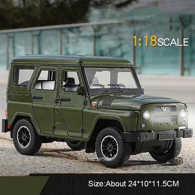 Linyi toy car Russische Uaz Hunter, Miniaturmodell, 1:18, mit Licht und Musik, ab 14 Jahren - Bild 1