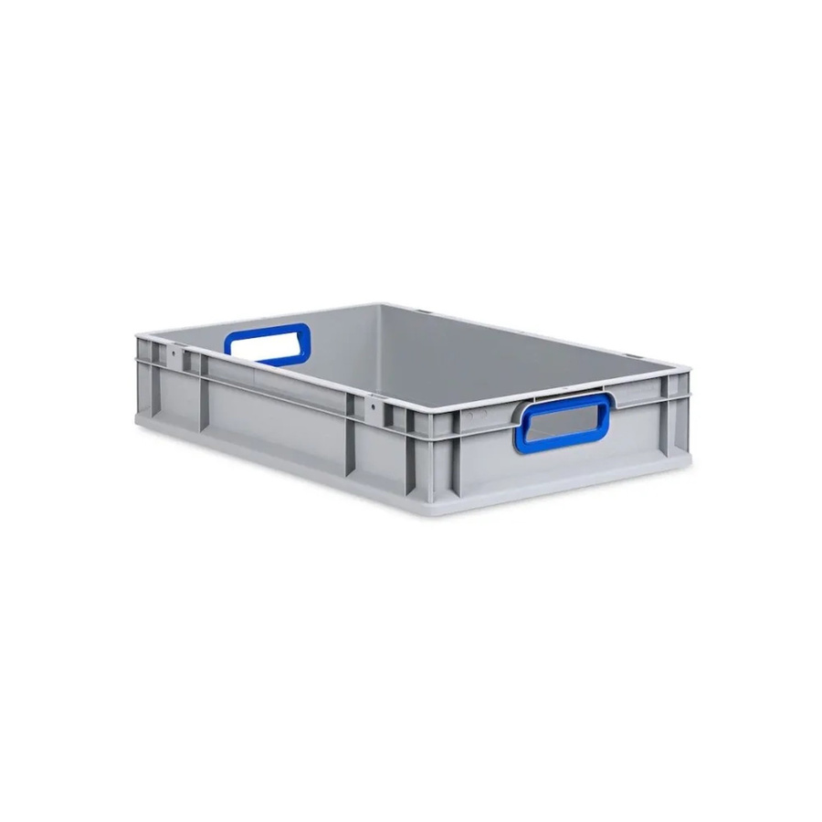 PROREGAL Eurobox Nextgen Color Transportbox mit Griffen und glattem Boden, Blau, H x B x T: 12 x 40 x 60 cm, 23 Liter - Bild 2