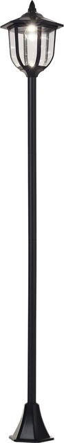 Outsunny Solar Gartenleuchte LED Gartenlaterne Schwarz Ø26,5 x H177 cm - Bild 1