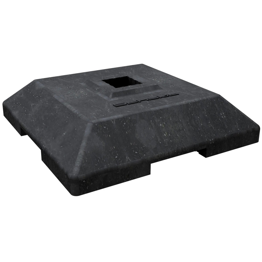 Schake Fußplatte Einstecktasche aus Kunststoff in Schwarz B/T/H: 60 x 60 x 12 cm - Bild 2