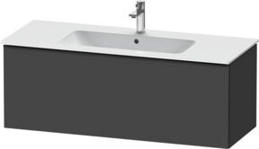 Duravit Waschtischunterschrank D-Neo wandhängend in Schwarz/Grau mit einer Schublade, B/T/H: 121 x 46,2 x 44 cm - Bild 1