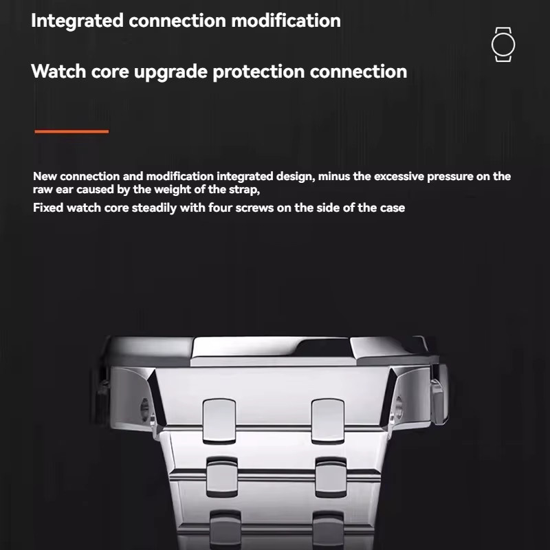 Casio Mod-Kit Stahlgehäuse & Armbänder, Edelstahl, Silber - Bild 2