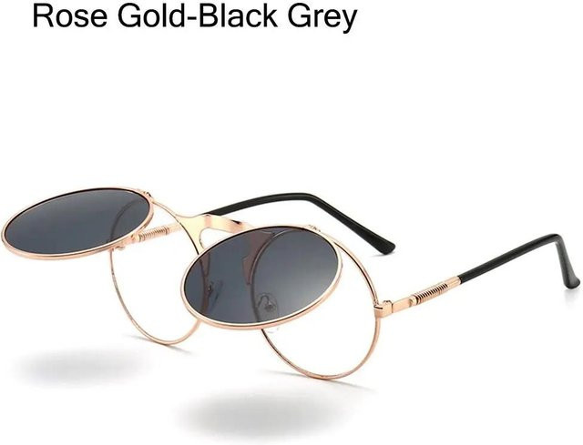 Yiran Sonnenbrille, rund, Vollrand, gold, Unisex - Bild 1