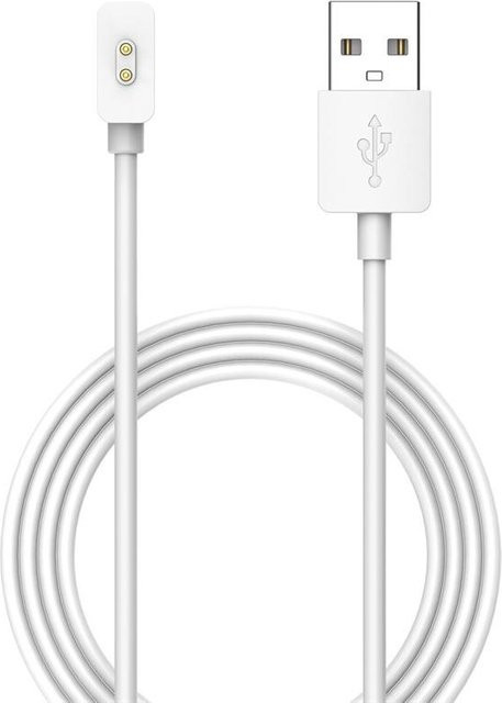 Xiaomi USB-Ladekabel für Xiaomi Band 9 Pro, Xiaomi Smart Band 9 Active und Redmi Band 3 in Weiß, 1m Länge - Bild 1