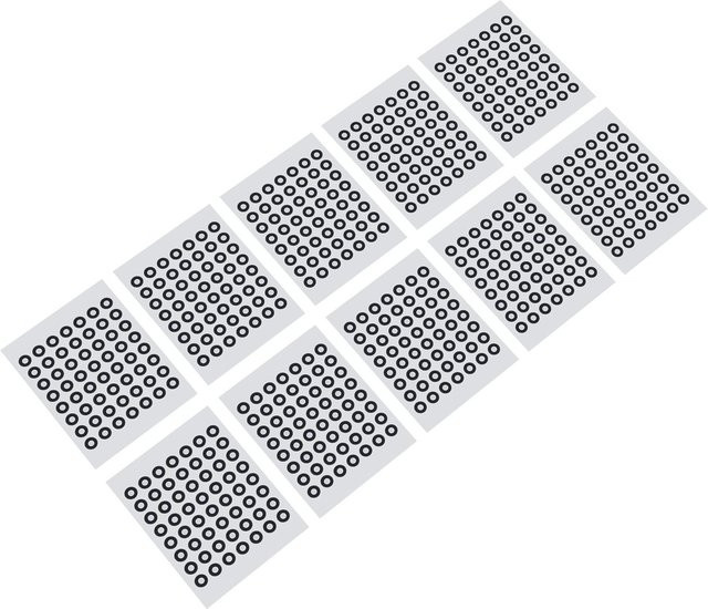10 Blatt 3D-Scanmarkierer Painter Wiederverwendbare 3D-Trackingpunkte für optische Vermessung, Farbe: Weiß, Durchmesser: 6 mm - Bild 1