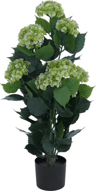 Künstliche Hortensie MCW Q86 in Grün, Dekopflanze aus Polyethylen, H x B x T: 90 x 50 x 50 cm - Bild 2