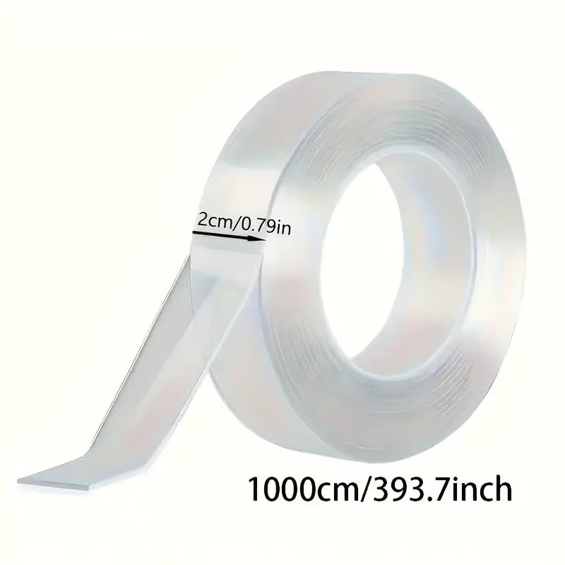 Doppelseitiges Nano-Klebeband transparent, 10 m superstarker wasserfester Klebstoff für Kunststoff, Holz, Glas und Metall - Bild 3