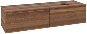 V&B Waschtischunterschrank Antao ohne Frontstruktur, Weiß, B: 160 cm, T: 50 cm - Bild 1