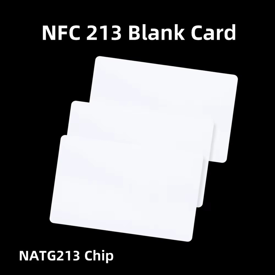 Guang Hongrun NFC NTAG 213 Karte, weiße PVC RFID Karte, 13,56 MHz, wasserdicht, 144 Bytes, leere NFC Business Karte mit Anti-Fälschungs-Link - Bild 2