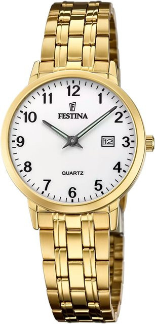 Festina Damenuhr, Quarz, Edelstahl, 31 mm, Weiß, 5 ATM - Bild 1