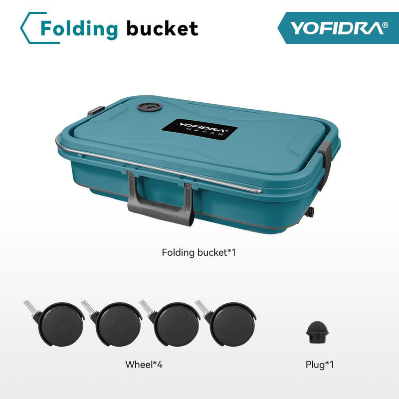YOFIDRA 6 in 1 Hochdruck Autowaschpistole Set mit 22L faltbarem Wassertank, 5 m Wasserschlauch und 2 Akkus für Makita 18V - Bild 9
