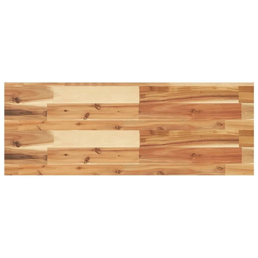 vidaXL Schweberegal aus Akazien-Massivholz, braun, B/T/H: 100 x 30 x 4 cm - Bild 2