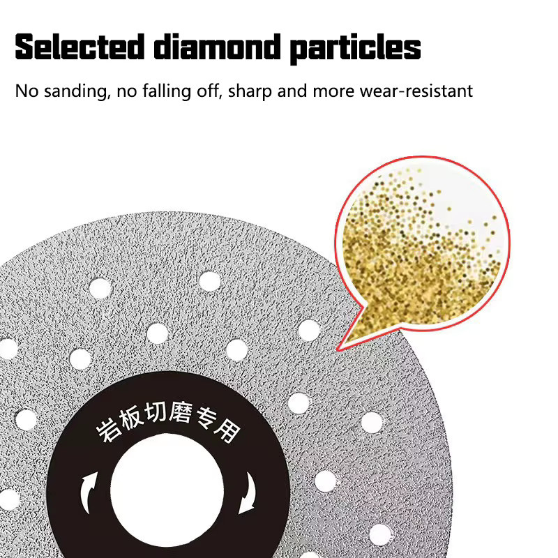 HUXUAN Poröse Trennscheibe 100mm für Stein und Keramik, Flache Schleif- und Schneidklinge mit verbreitertem Rock - Bild 6
