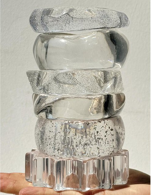 HuanZhi Armband, transparentes Harz, Damen - Bild 1