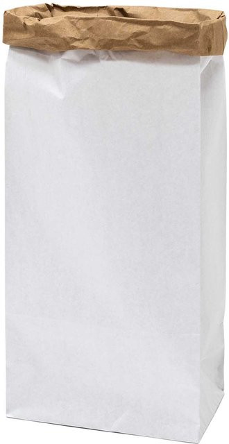 Rico Design Paper Poetry Maxi-Blockbodenbeutel XL aus Kraftpapier, Weiß-Braun, B: 76 cm, T: 32 cm, H: 18 cm - Bild 1