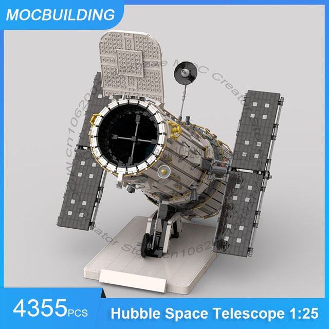 MOCBUILDING Hubble-Weltraumteleskop, Maßstabsmodell, 4355 Teile - Bild 1