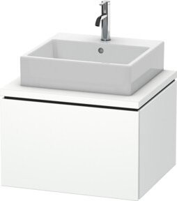 Duravit Waschtischunterschrank L-Cube in Weiß Matt mit 1 Auszug und für Konsole, Breite: 62 cm, Tiefe: 54,7 cm, Höhe: 40 cm - Bild 1