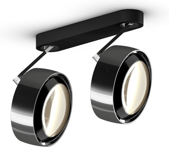 Occhio Più alto 3d doppio VOLT LED-Deckenstrahler in Chrom und Schwarz mit warmweißem Licht (3000K) - Bild 1