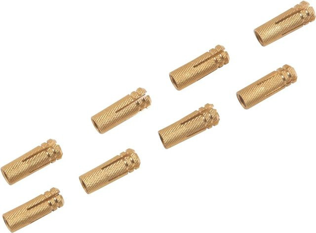 LUX-TOOLS Messingspreizdübel in Gold, 8 Stück, M5 x 20 mm, Bohrloch Ø 6 mm - Bild 1