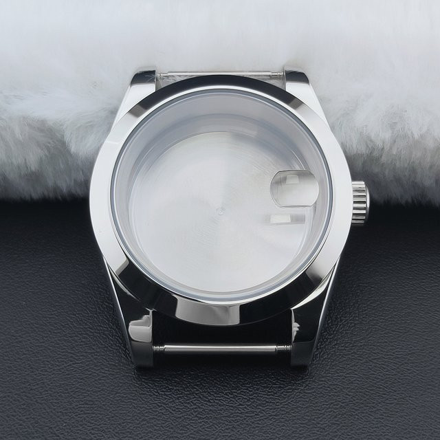 Manbushijie Uhrengehäuse Edelstahl, Silber, 36/39 mm, Unisex - Bild 1