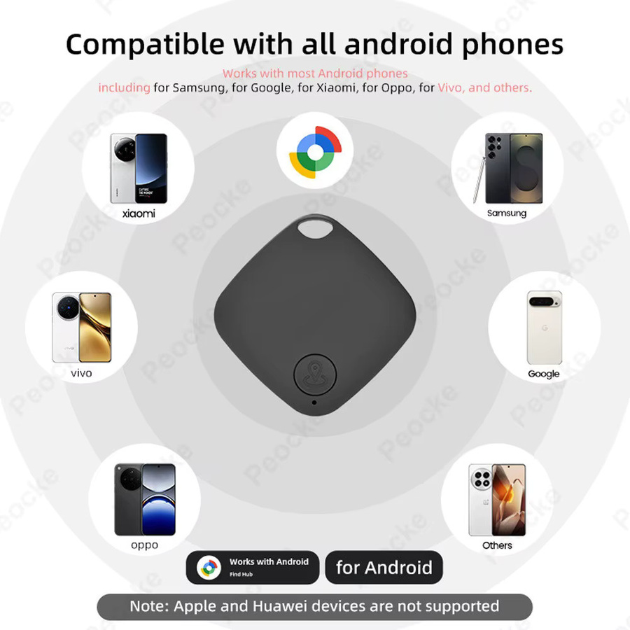 Bluetooth Mini GPS Tracker für Android und Google Find My Device zur Ortung von Schlüsseln, Brieftaschen oder Haustieren in Grün - Bild 5