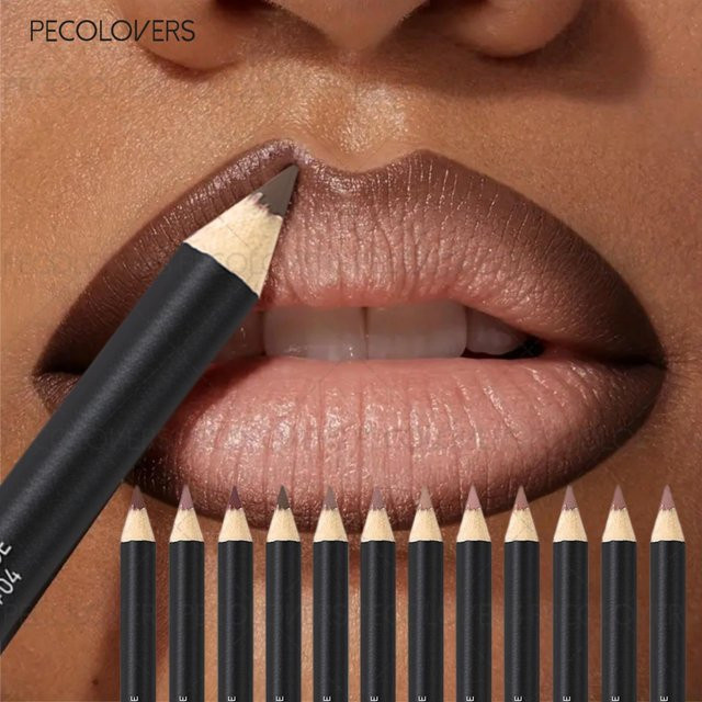 PECOLOVERS Lipliner-Lippenstift, Nude-Braun, Unisex - Bild 1