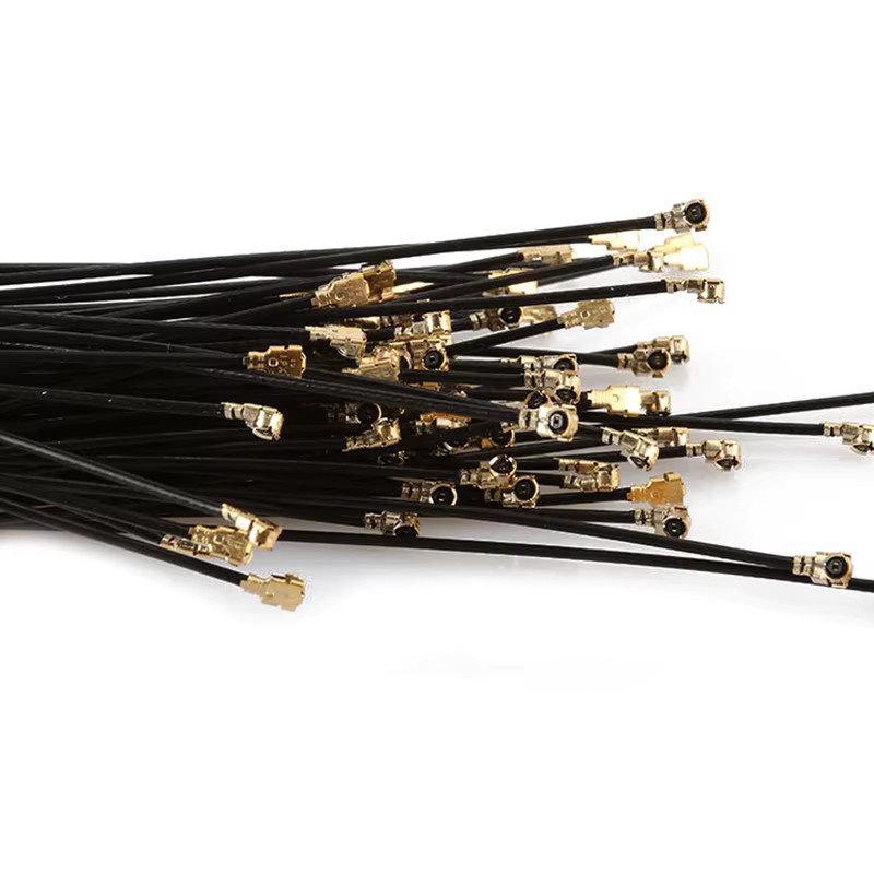100 Stück Tinymons RF Koaxialkabel Pigtail-Set mit RP-SMA Buchse auf UFL U.FL IPX IPEX-1 1.13 Kabel - Bild 2