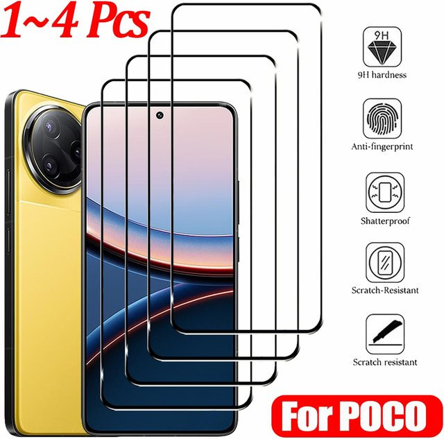 Xiaomi Displayschutzfolie aus gehärtetem Glas für Poco F8 F7 Ultra X7 X6 F6 Pro 5G, transparent - Bild 1