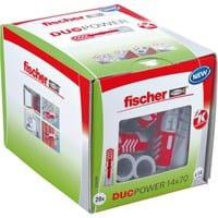 Fischer DUOPOWER Universaldübel aus Nylon, Durchmesser: 14 mm, Länge: 70 mm, 20 Stück, grau - Bild 1
