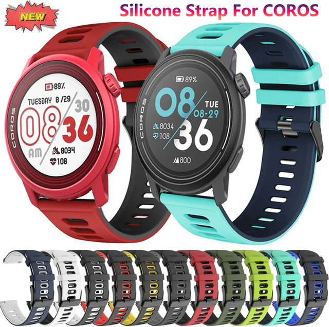 COROS Uhrenarmband Silikon, 20 mm, 22 mm, Unisex - Bild 1