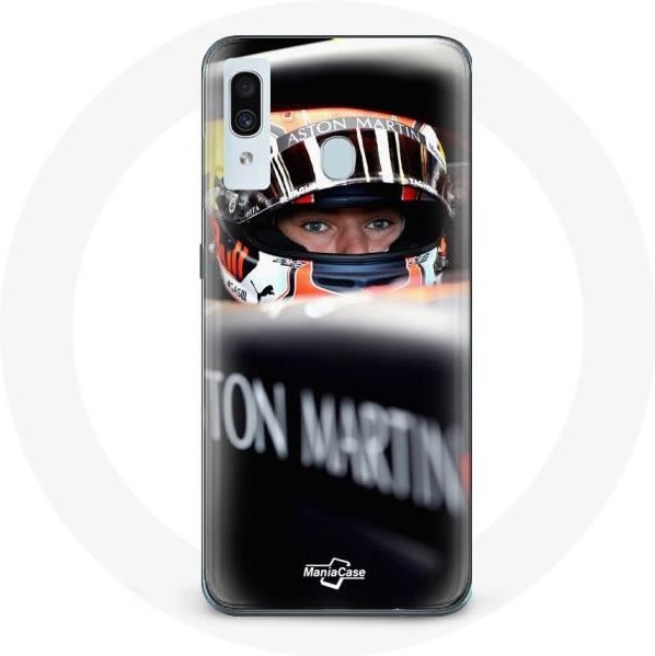 Samsung Galaxy A20e Handyhülle Max Verstappen Formel 1 Design in Schwarz und Multicolour - Bild 1