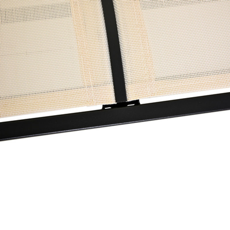 Outsunny Schaukelbank mit Textilene-Netzstoff in Beige und Metallgestell, B/H/L: 120 x 70 x 85 cm - Bild 4