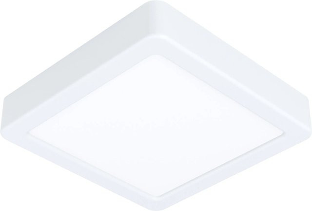 Eglo LED-Aufbauleuchte Fueva 5 Weiß, quadratisch, 12 W, B/T/H: 16 x 16 x 1 cm - Bild 1
