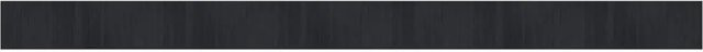 vidaXL Teppich Rechteckig Schwarz aus Bambus und Polypropylen mit rutschfester Unterseite B: 70 cm, L: 1000 cm - Bild 1