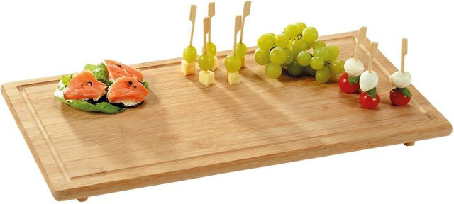 Kesper Abdeckplatte aus Bambus Natur mit Nut, B/H/L: 28 x 3,1 x 50 cm - Bild 1